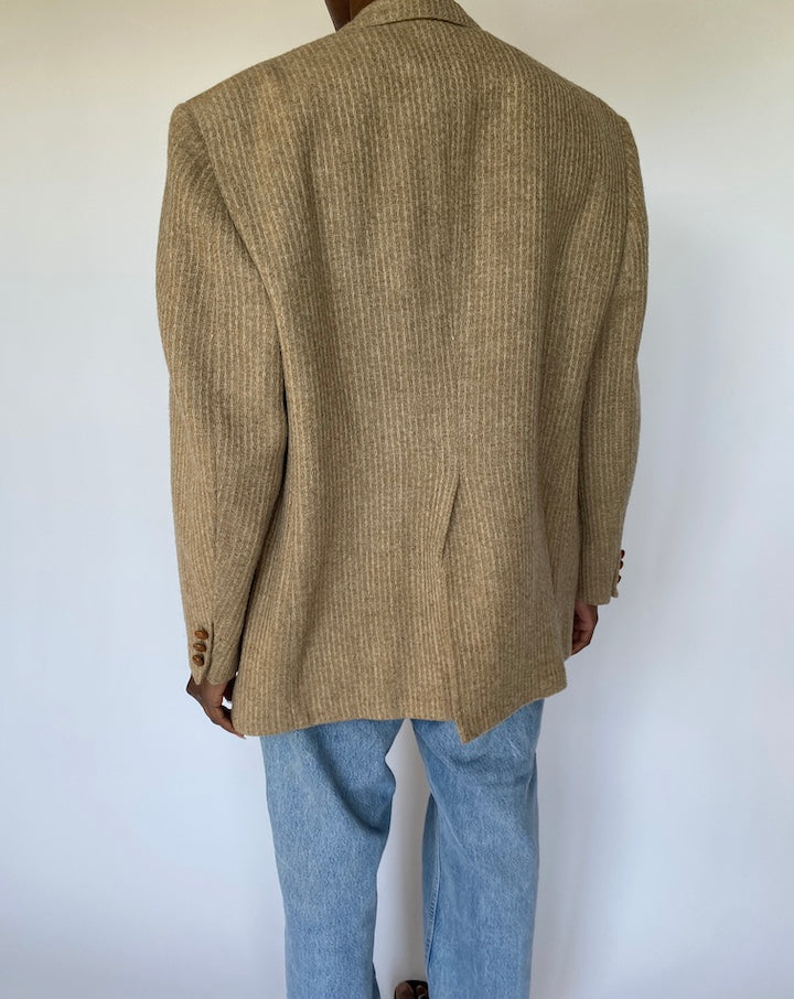 VINTAGE BEIGE SINGLE BREASTED BLAZER 3575