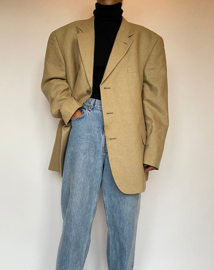 VINTAGE SILK AND WOOL BLENDED BLAZER 1890