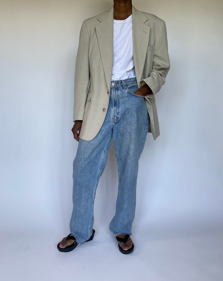 VINTAGE LIGHT BEIGE BLAZER 3577