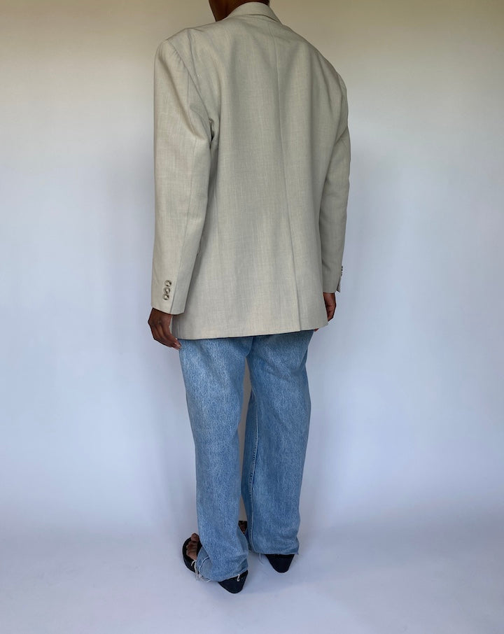 VINTAGE LIGHT BEIGE BLAZER 3577