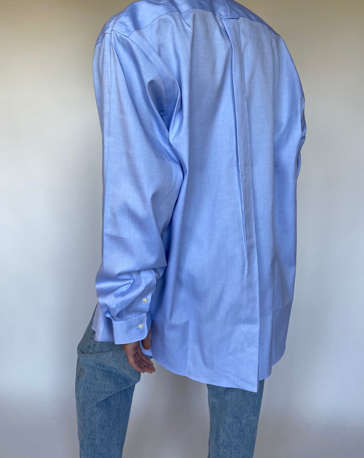 VINTAGE LIGHT BLUE COTTON SHIRT 3118