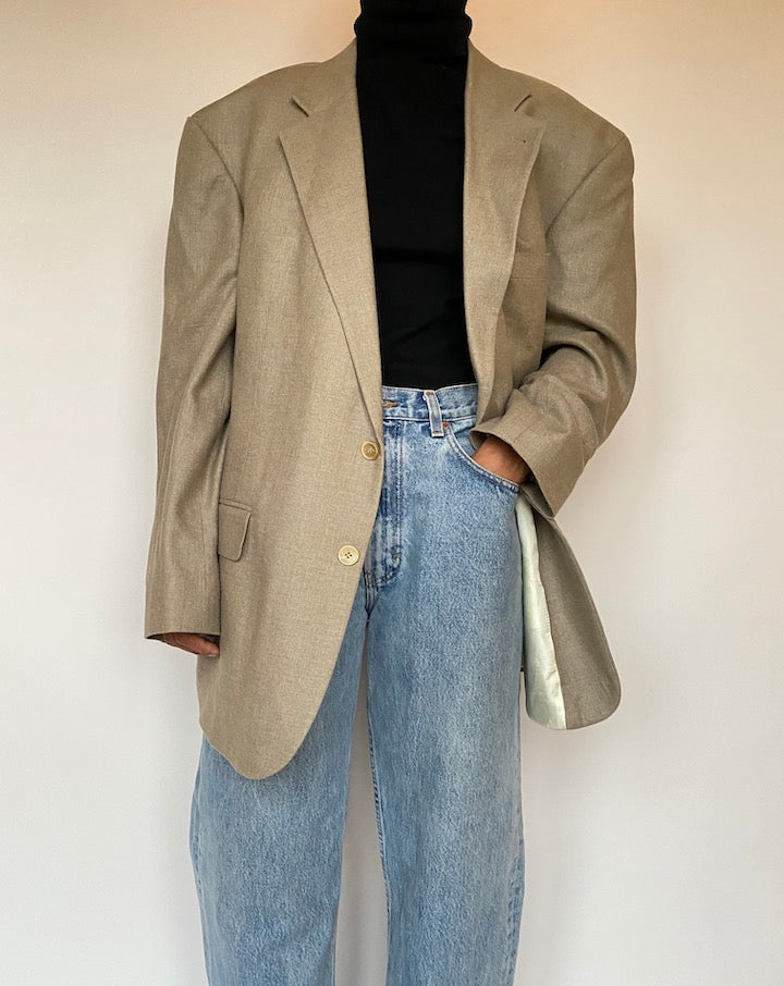 VINTAGE BEIGE OSCAR DE LA RENTA BLAZER 1894