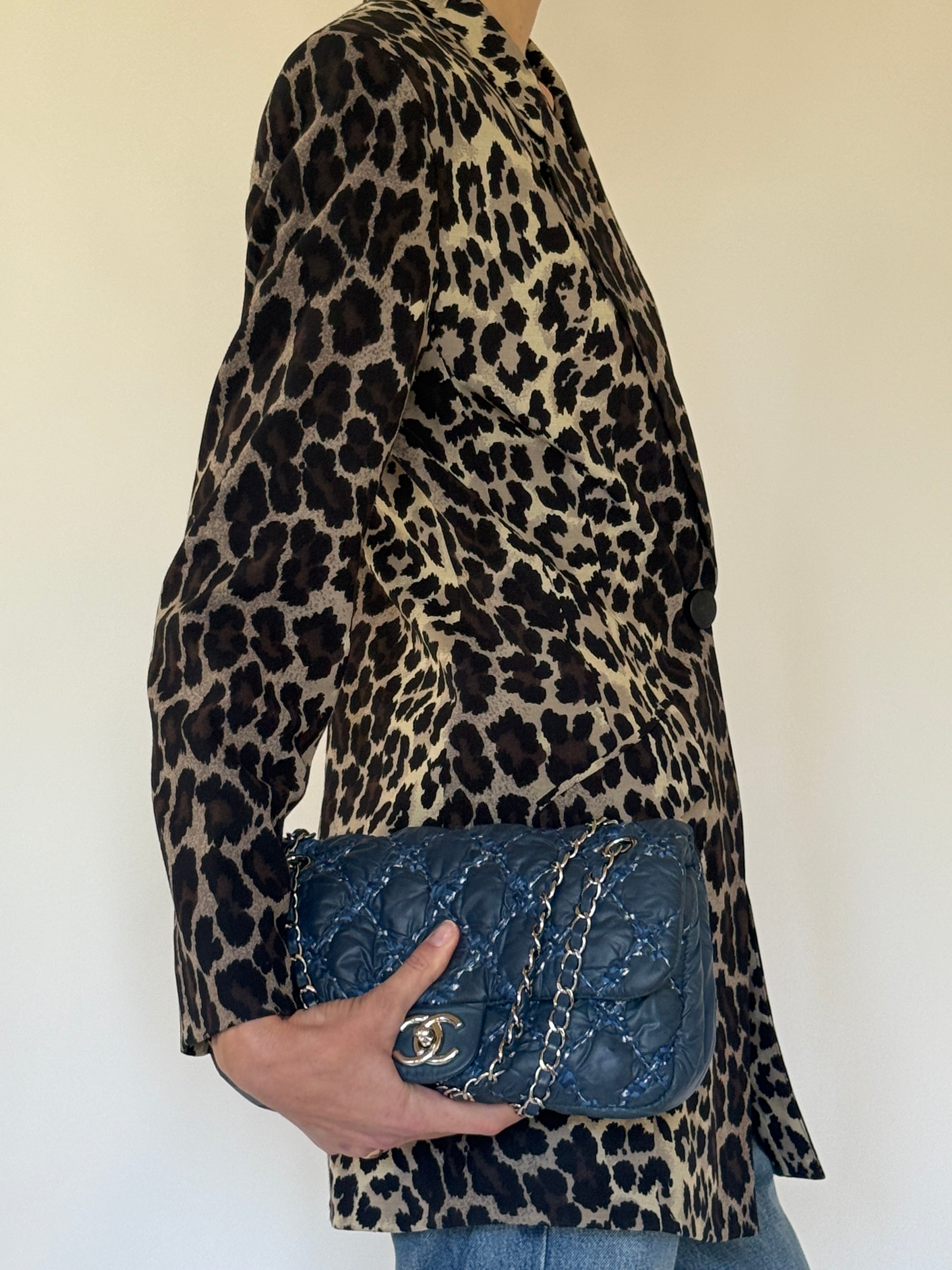 Vintage leopard blazer side view