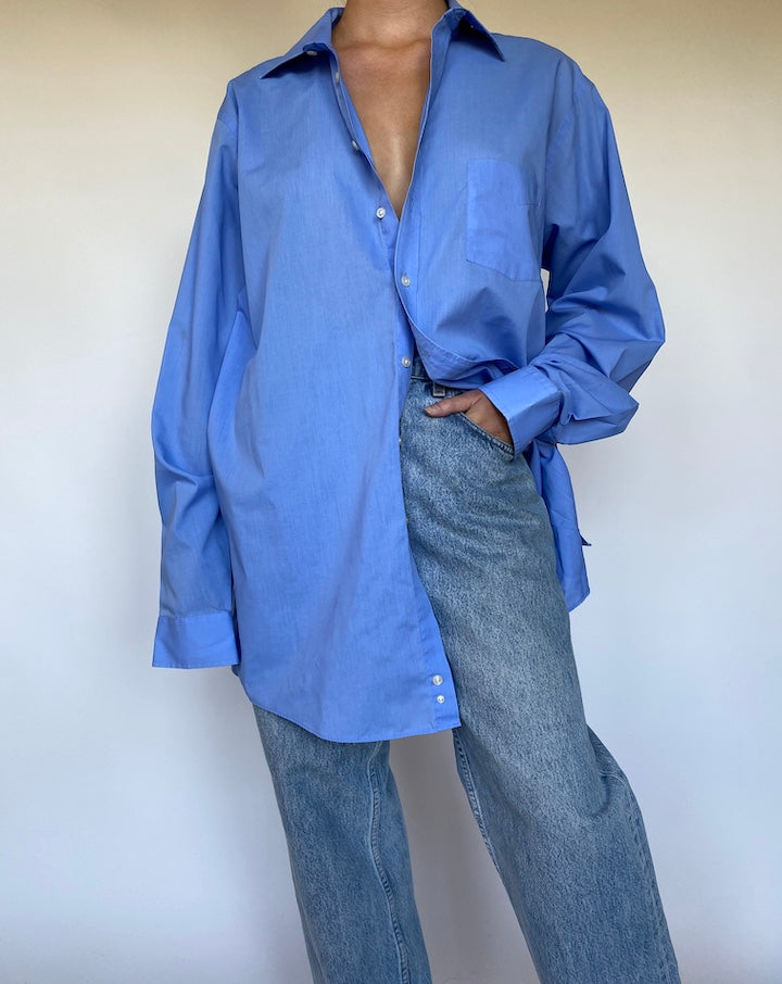 VINTAGE BLUE LONG SLEEVE SHIRT 3119