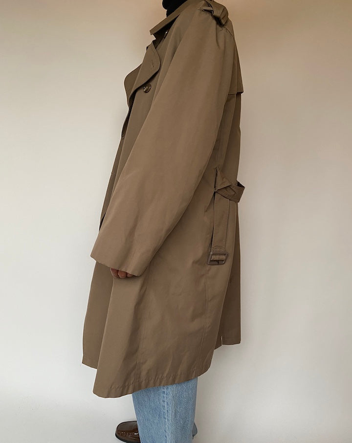 VINTAGE OVERSIZED BROWN TRENCH COAT 1897