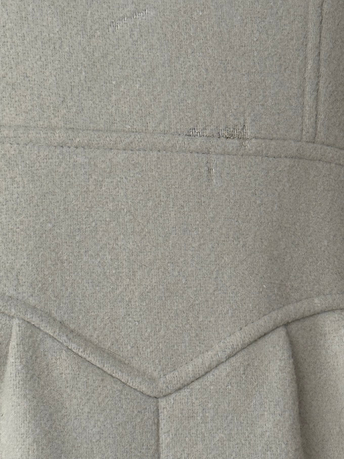 Vintage Wool Coat with Fur Collar & Cuffs 6482