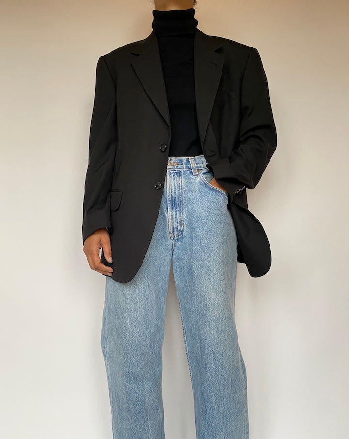 VINTAGE BLACK BLAZER 1900