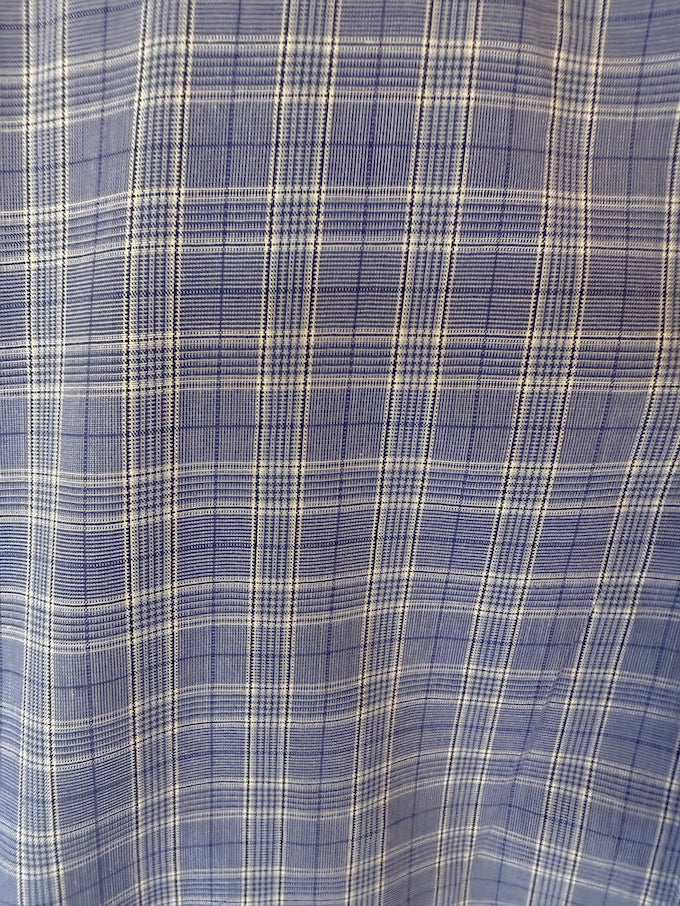VINTAGE CHECKED RALPH LAUREN SHIRT BLUE 6174