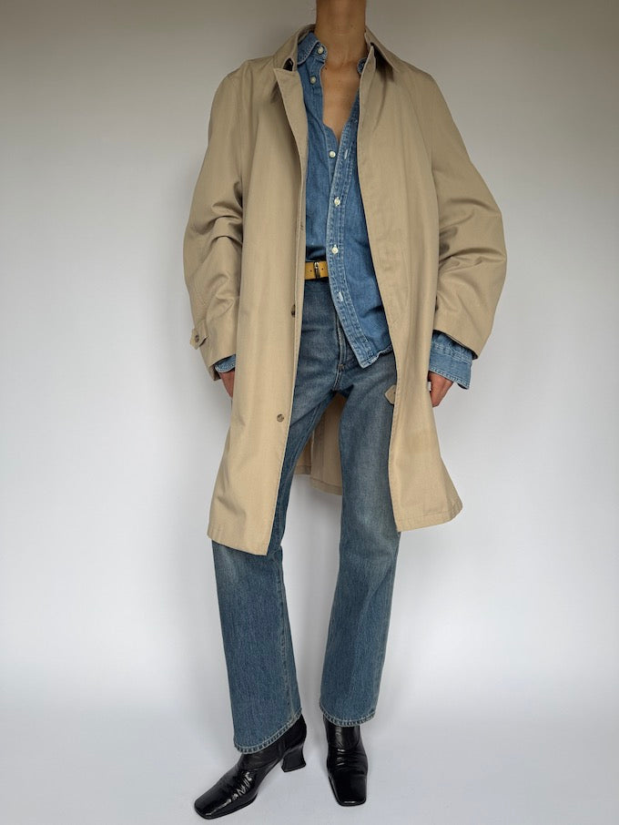 Vintage long coat beige 5896