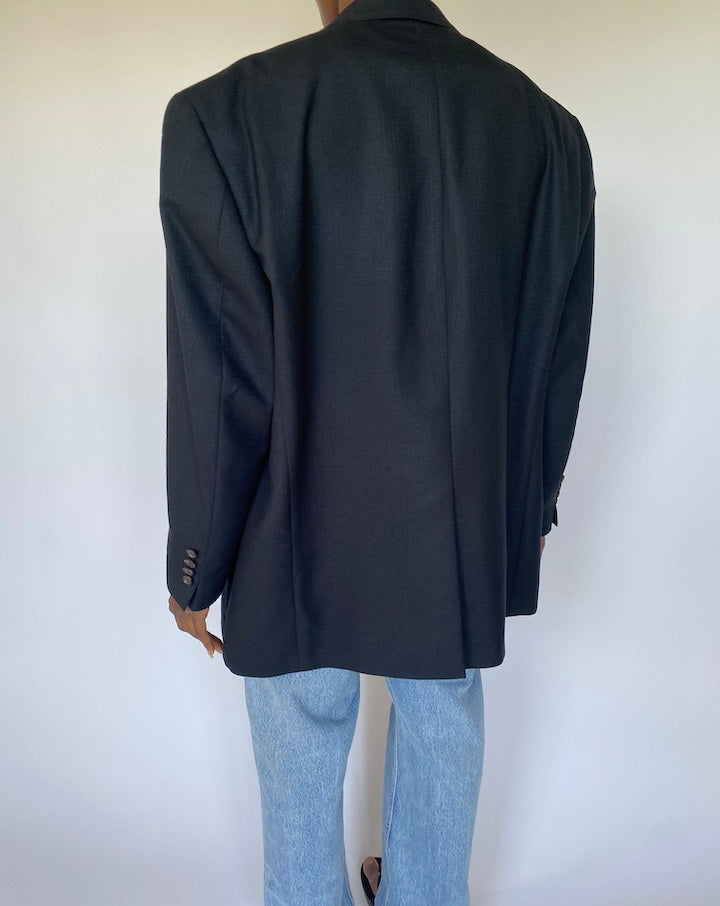 VINTAGE BLACK RALPH LAUREN BLAZER 3580