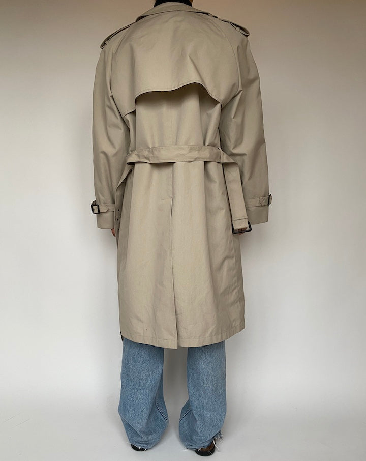 VINTAGE BEIGE OVERSIZED TRENCH COAT 1905