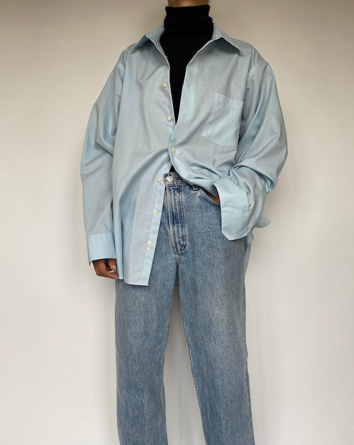 VINTAGE BLUE BUTTON DOWN SHIRT 1912