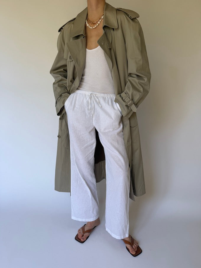 Vintage oversized trench coat beige 6178