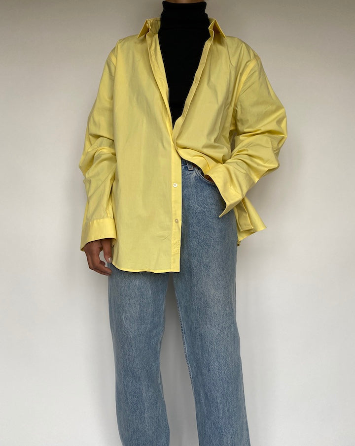 VINTAGE YELLOW BUTTON DOWN SHIRT 1914