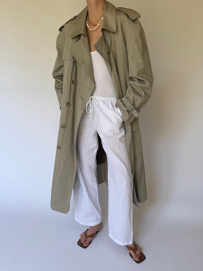 Vintage oversized trench coat beige 6178