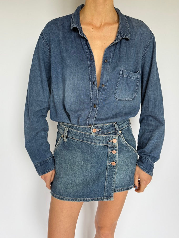 Vintage oversized denim shirt 5897