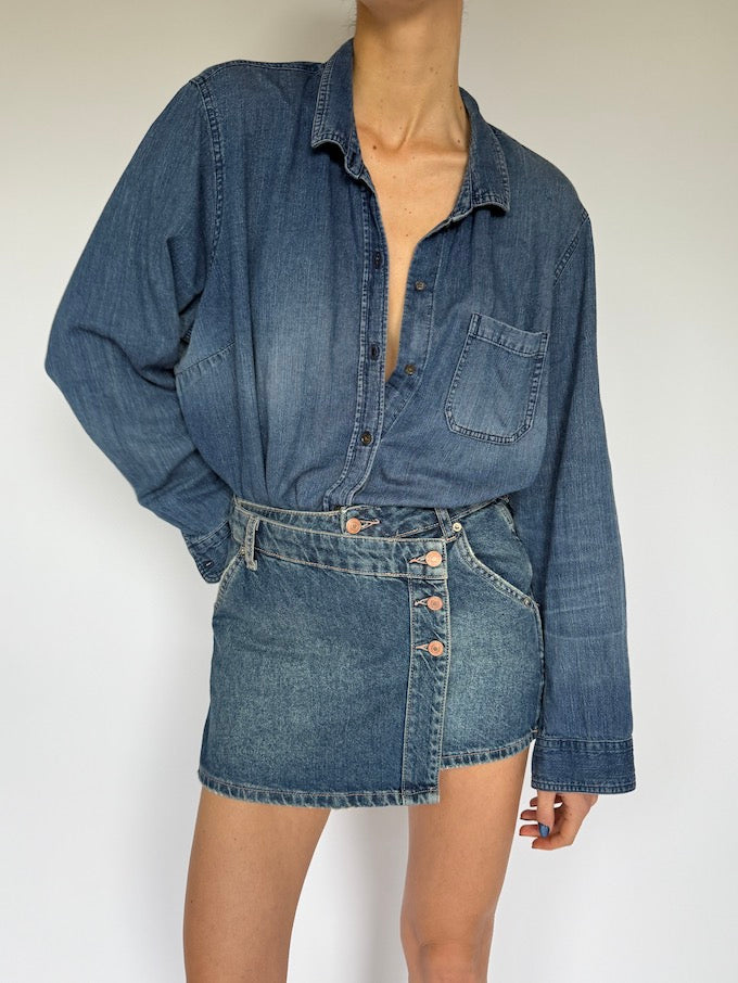 Vintage oversized denim shirt 5897