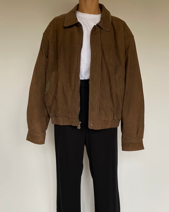 VINTAGE BROWN LEATHER JACKET 2625