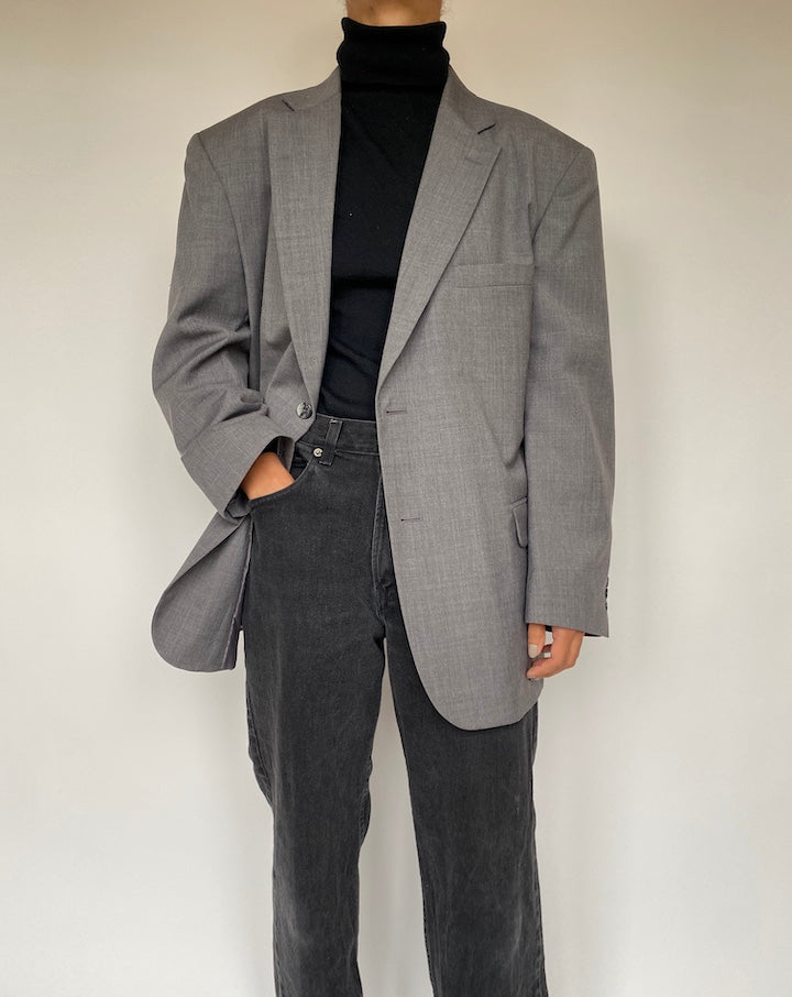 VINTAGE GREY OVERSIZED BLAZER 1928