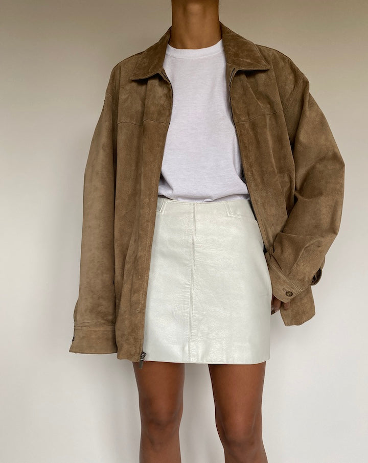 VINTAGE BROWN SUEDE LEATHER JACKET 2627