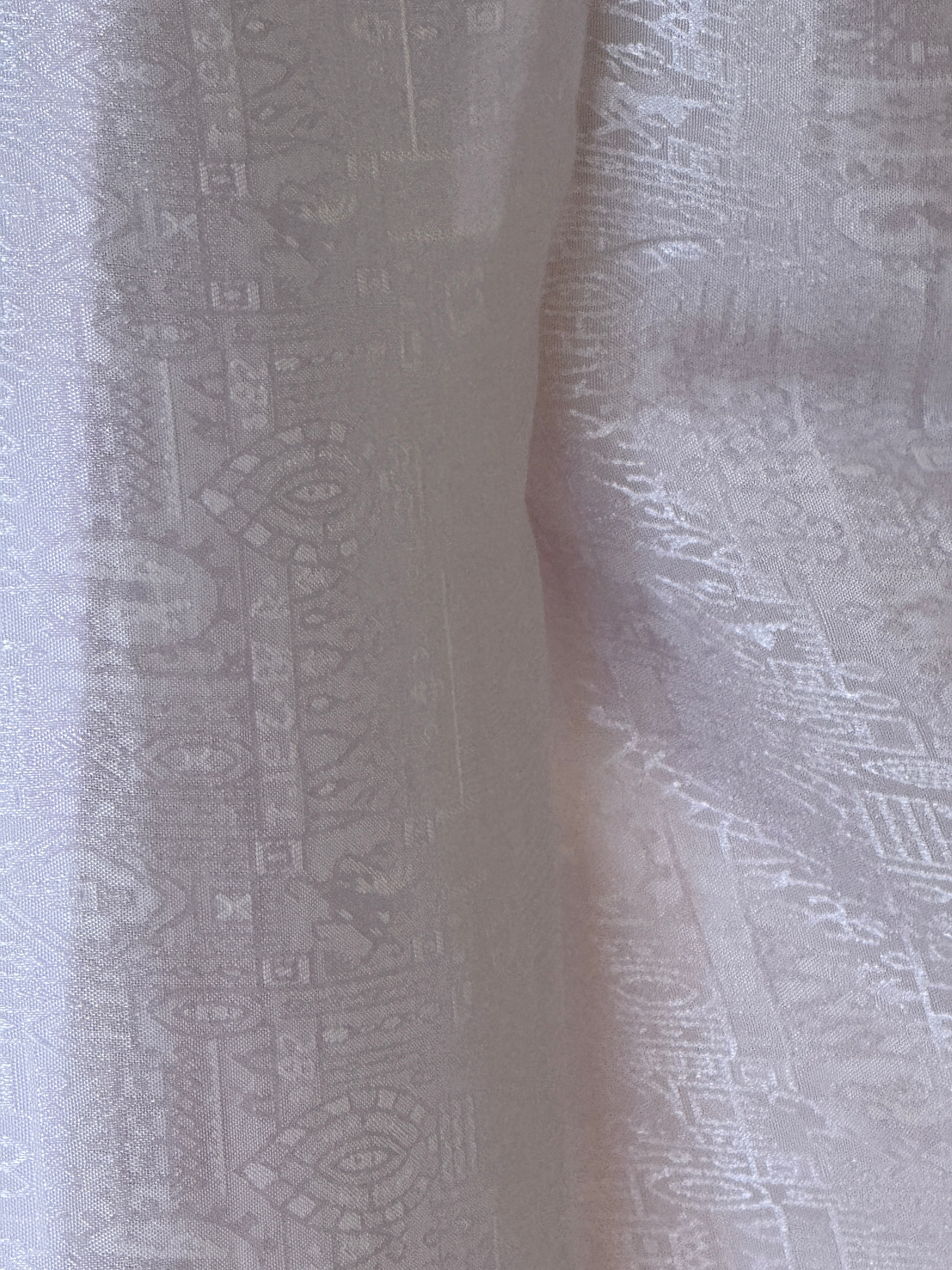 Vintage textured woven fabric close-up