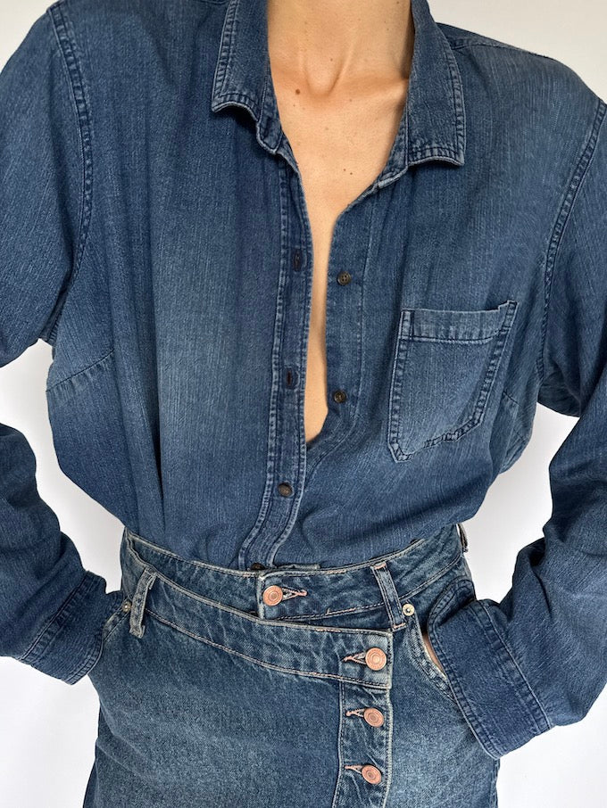 Vintage oversized denim shirt 5897
