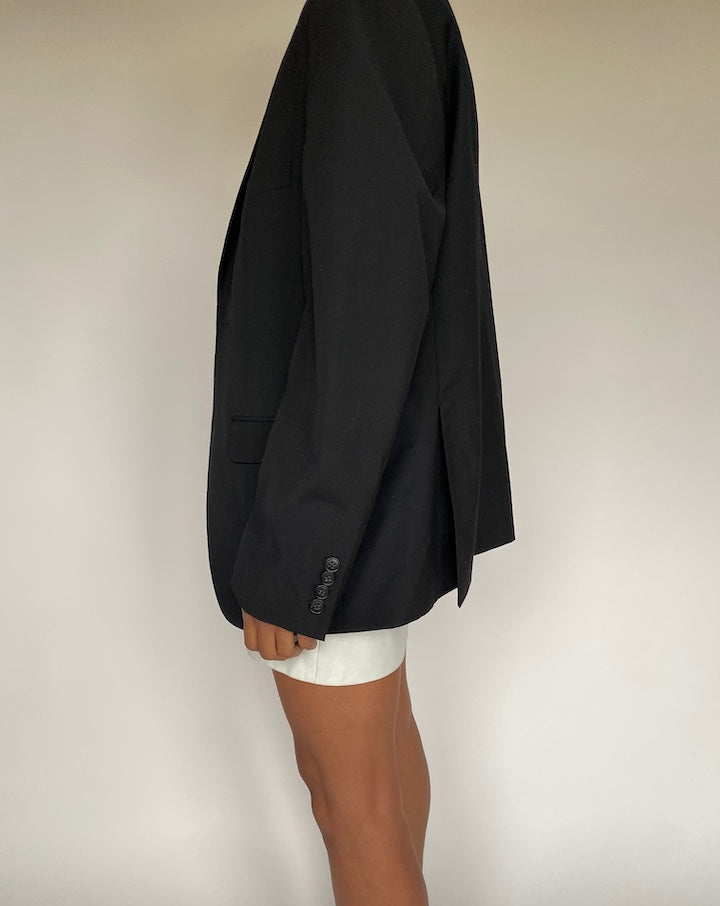 VINTAGE BLACK SINGLE BREASTED BLAZER 2628