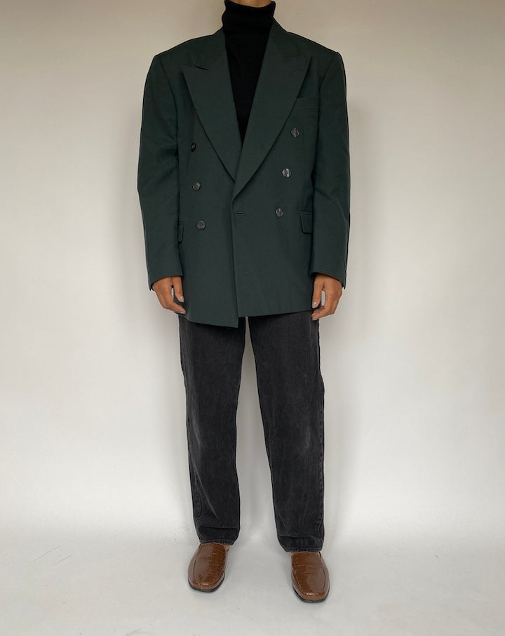 VINTAGE GREEN DOUBLE BREASTED BLAZER 1933