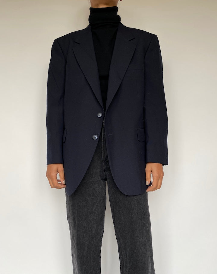 VINTAGE SINGLE BREASTED NAVY BLAZER 1946