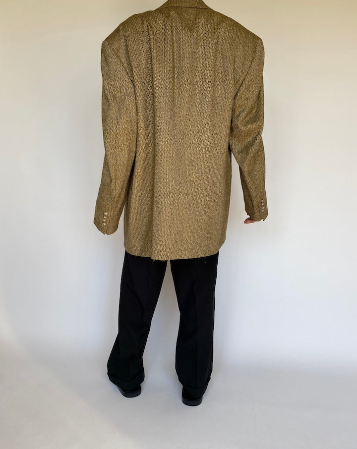 VINTAGE BEIGE SINGLE BREASTED BLAZER 3133