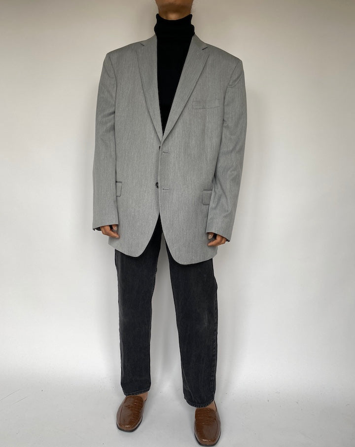 VINTAGE OVERSIZED LIGHT GREY BLAZER 1948
