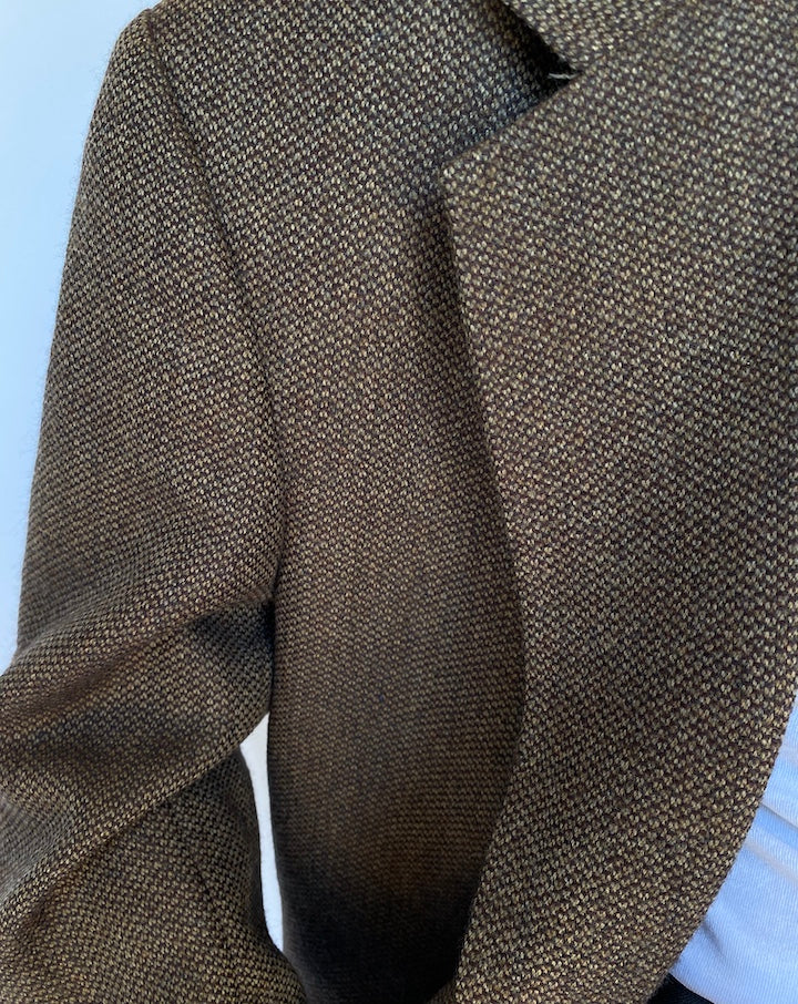 VINTAGE BROWN WOOL BLAZER 3135