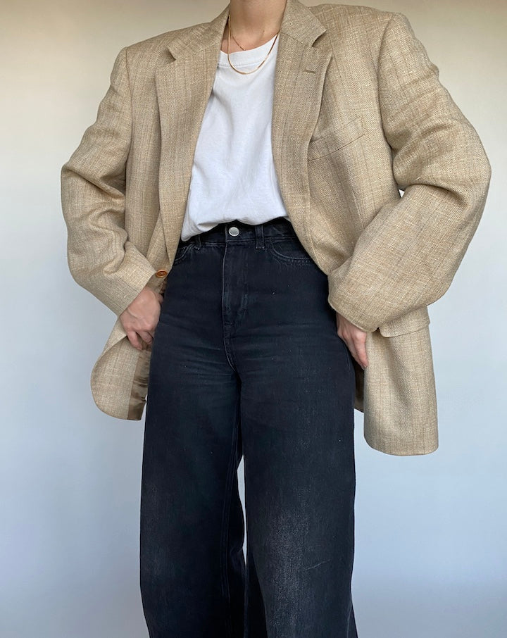 VINTAGE BEIGE BLAZER 473