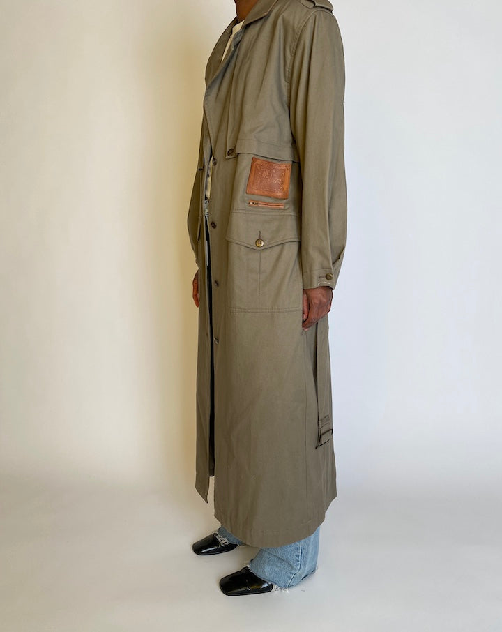 VINTAGE LONG TRENCH COAT 4511