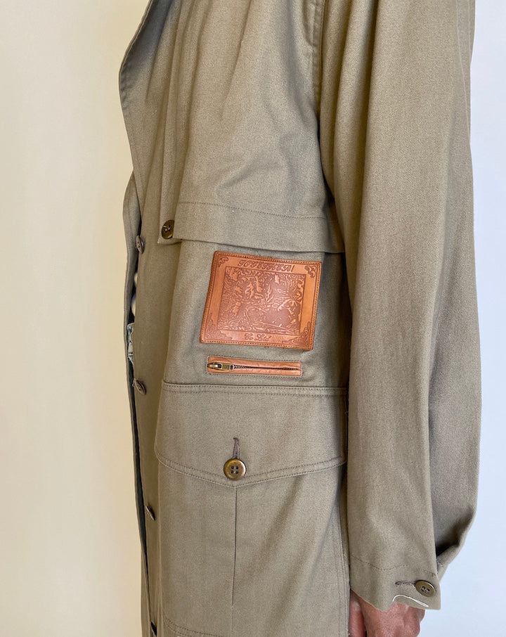 VINTAGE LONG TRENCH COAT 4511