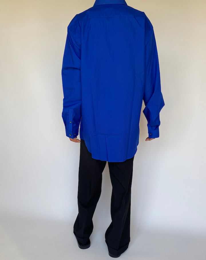 VINTAGE OVERSIZED BLUE SHIRT 3145
