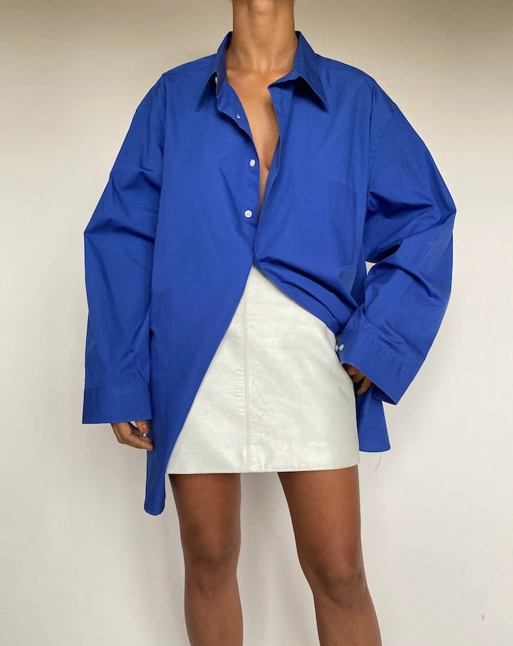 VINTAGE OVERSIZED BLUE SHIRT 2641