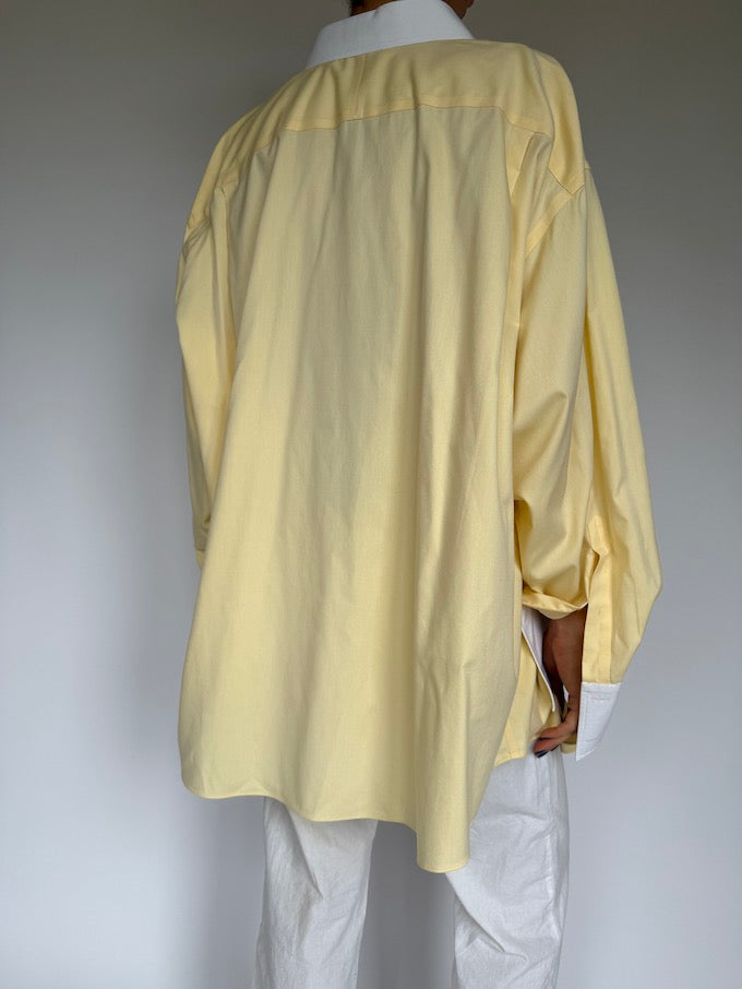 Vintage oversized shirt yellow 5903