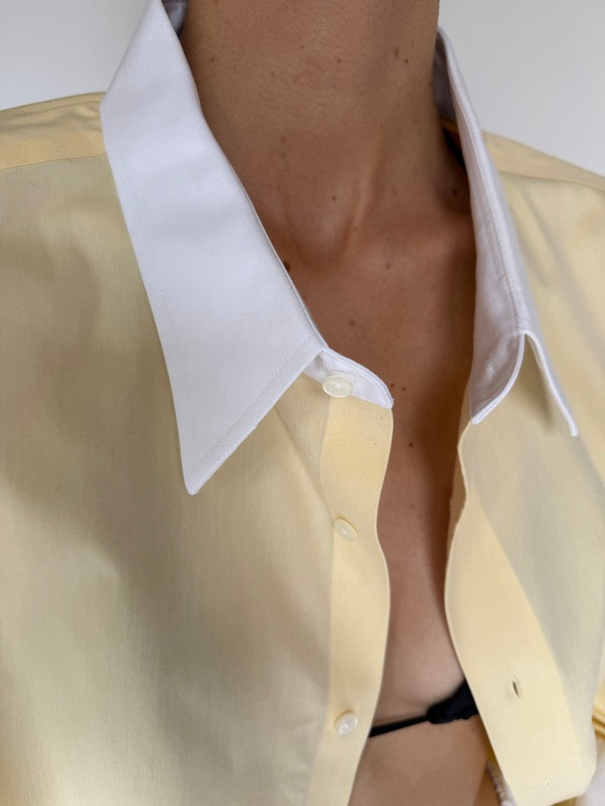 Vintage oversized shirt yellow 5903