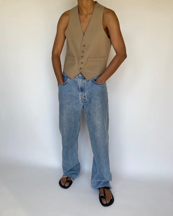 VINTAGE BEIGE VEST 3152