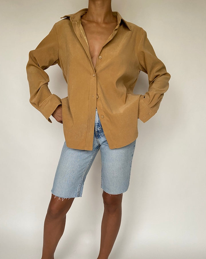 VINTAGE CAMEL COLORED SHIRT 780