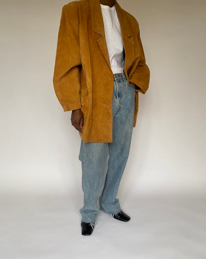 VINTAGE BROWN LEATHER JACKET 4857