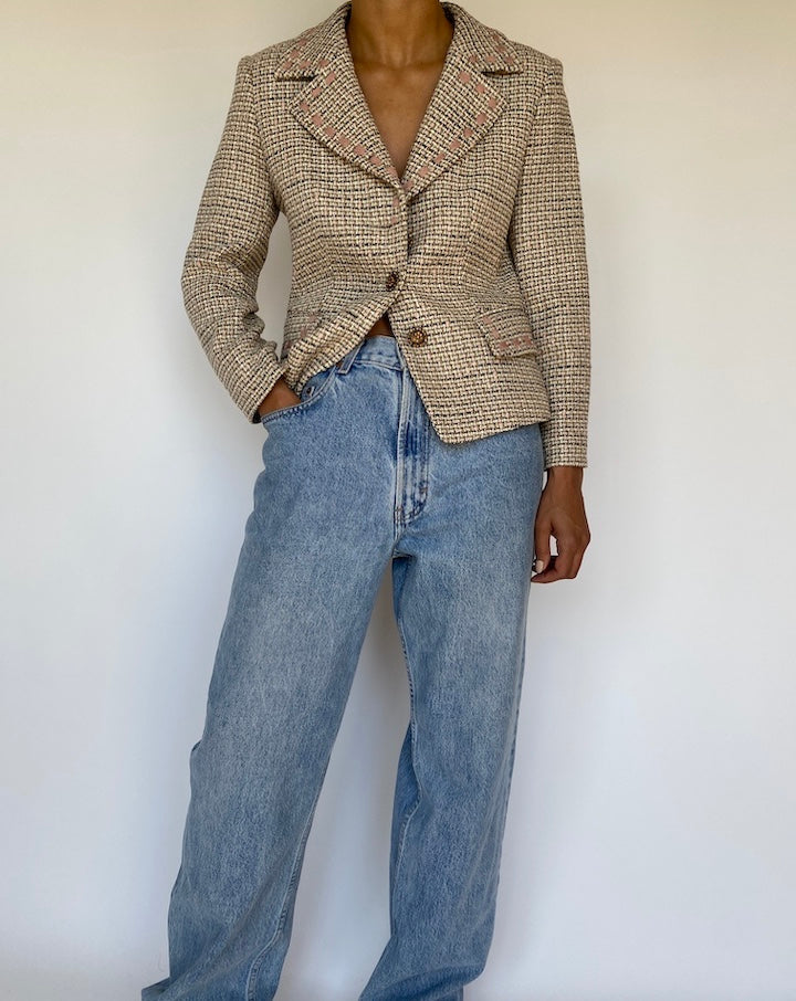 VINTAGE TWEED BLAZER 3158