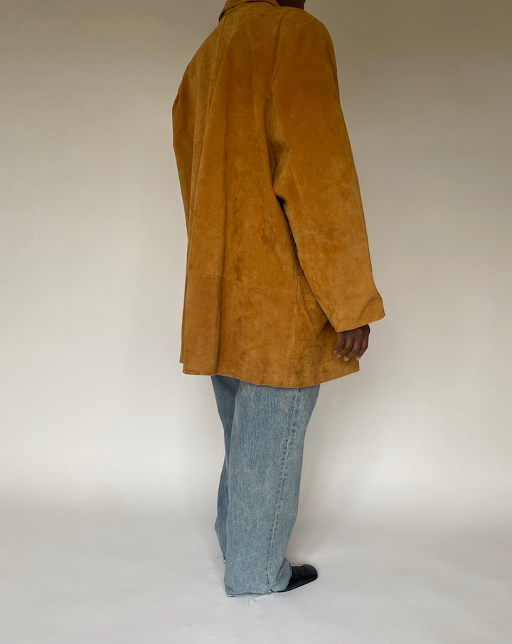 VINTAGE BROWN LEATHER JACKET 4857