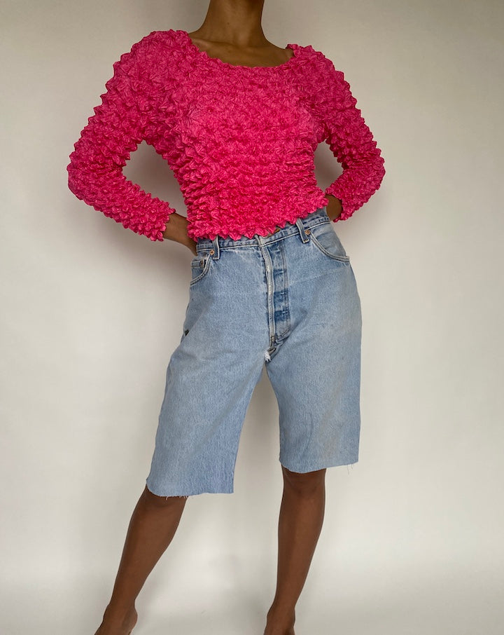 VINTAGE HOT PINK 3D TOP 783