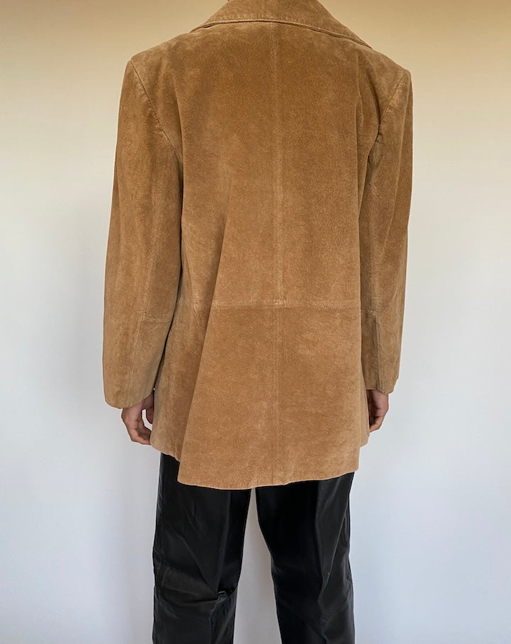 BROWN SUEDE LEATHER JACKET 2654