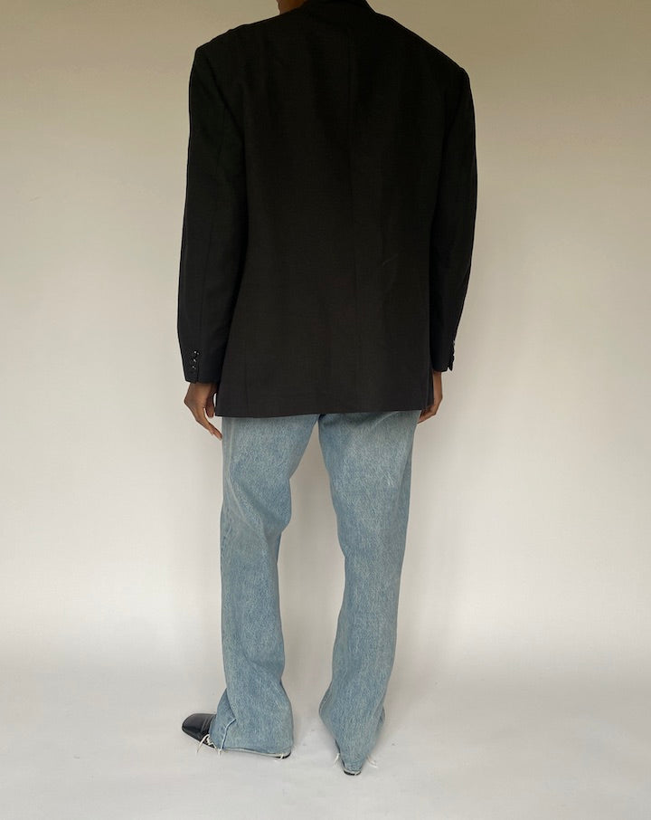 VINTAGE BLACK BLAZER 4887