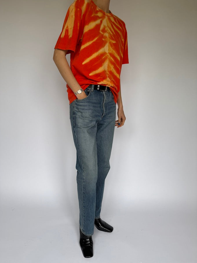 Vintage tie-dye t-shirt orange 5908