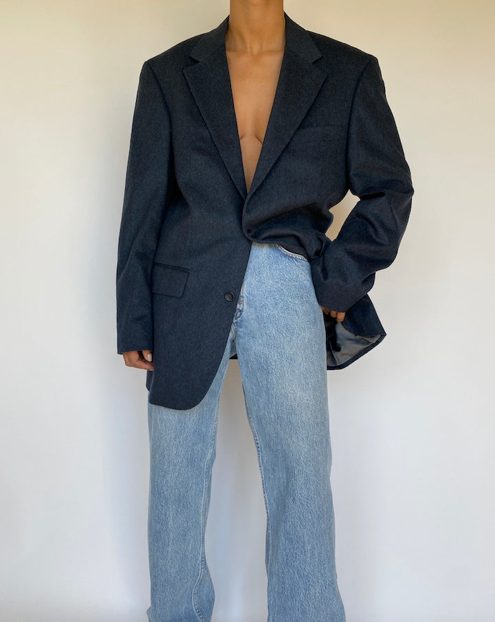 VINTAGE GREY OSCAR DE LA RENTA BLAZER 3166