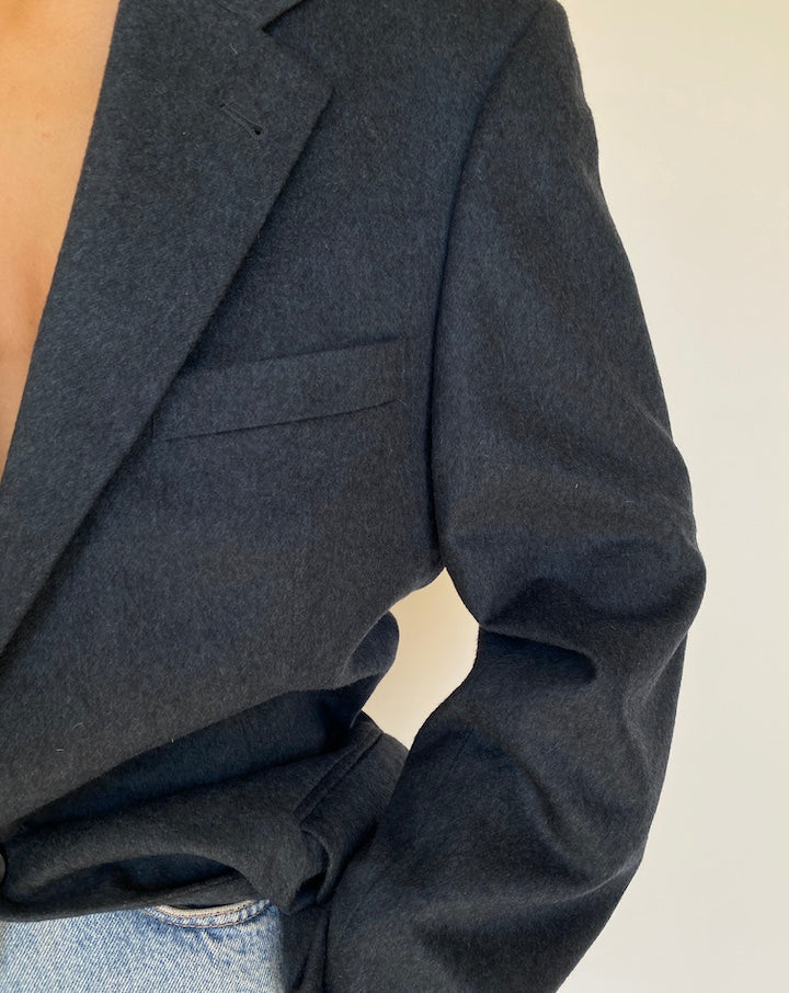 VINTAGE GREY OSCAR DE LA RENTA BLAZER 3166
